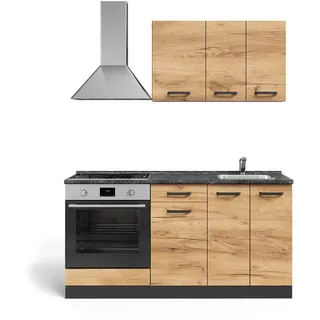 Vicco Küchenzeile R-Line 160 cm Gold