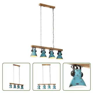 The Living Store Deckenleuchte 25 W Blau 90x24x111 cm E27 - Blau