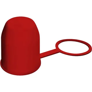 Las Kugelkupplungs-Schutzkappe PVC mit Schlaufe Rot