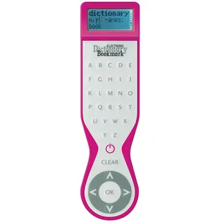 IF Electronic Dictionary Bookmark Single Language Definitions - English, Pink