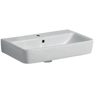Geberit Waschtisch RENOVA COMPACT 600 x 370 mm, mit Hahnloch, mit Überlauf weiß 226160600