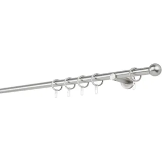 MYDECO Vorhangstange Ball 1-läufig Ø 20 mm 350 cm Silber