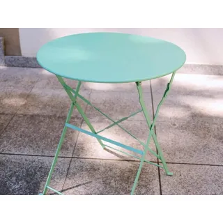 raumhirsch Gartentisch SEMPLICI Klappbarer Runder Balkontisch aus Metall Tisch Balkon Terrasse Garten Outdoor