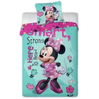 Bettwäsche Disney Minnie Mouse Hearts and Flowers - Bunt