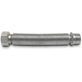 Flexibler Wasseranschluss aus Edelstahl MF ausziehbar von ca. 20 bis 40 cm (1 Zoll)