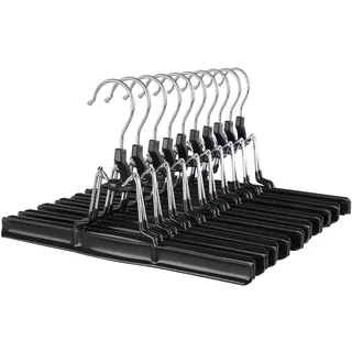 Songmics Hosenbügel Metall Schwarz 10 St.