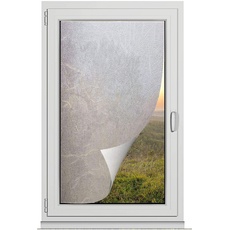 TRIXES Sichtschutzfolie - Dekorative Selbstklebende Folie für Fenster und Türen, den Besprechungsraum oder fürs heimischen Badezimmer - Mattierter, opaker Glaseffekt - 45cm x 200cm