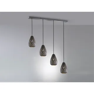 Trio Balken Pendelleuchte ONYX 4-flammig - Schwarz