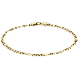 Carissima Gold Damen 9k (375) Gelbgold Hollow Figaro Fußkette