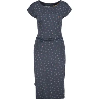Jerseykleid ALIFE & KICKIN, Damen, Gr. XS, Normalgrößen, marine, 65% Baumwolle, 35% Polyester, Rundhals, Kleider Jerseykleid