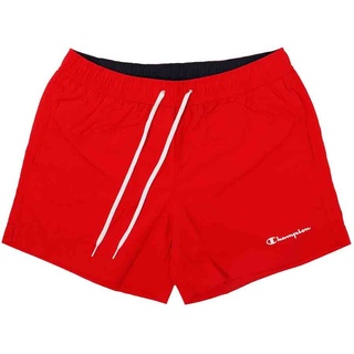 Champion Herren Legacy Beachshorts Ac Small Logo Badehose, Intensives Rot, L