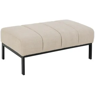 Mid.you Hocker , Beige , Metall , rechteckig , 100x41x61 cm , Stoffauswahl , Wohnzimmer, Sessel, Hocker & Hockerbänke, Sitzhocker
