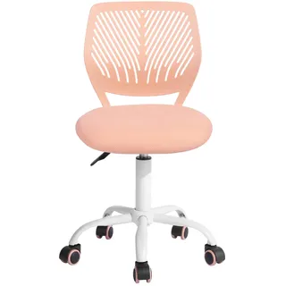 FurnitureR Schreibtischstuhl, ergonomischer Drehstuhl ohne Armlehnen, höhenverstellbarer Bürostuhl mit Rollen, komfortabler Arbeitsstuhl für Home Office, Schlafzimmer und Arbeitszimmer