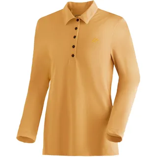 Maier Sports Long Piquee Polo W Hollywood Gold XL