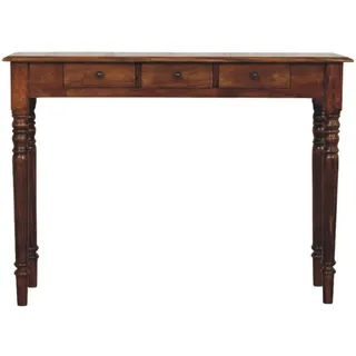Artisan Furniture KONSOLE Dunkelbraun Mangoholz 110 x 80 x 35 cm