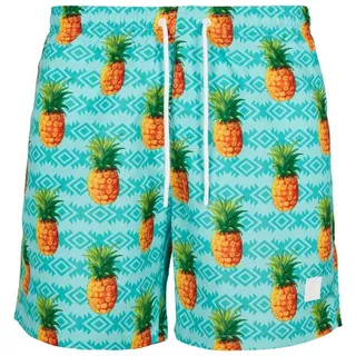 URBAN CLASSICS Pattern Swim Shorts Badehose, pineapple aop