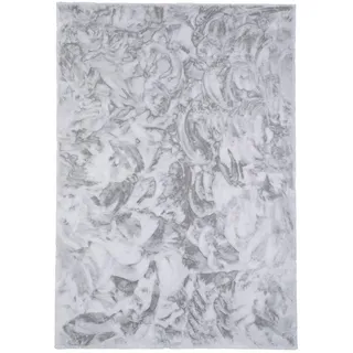Pergamon Fellteppich 140 x 180 cm Silber