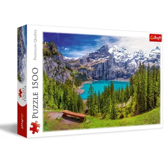 Trefl Trefl, Puzzle, Oeschinensee, Alpen, Schweiz, 1500 Teile, Premium Quality, für Erwachsene und Kinder ab 12 Jahren