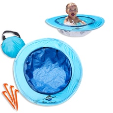Smart-Planet Pop-Up Babypool für Strand 50x50 cm, 35x10 cm - Planschbecken für Kinder im Sand - Strandpool für Babys - Mini Schwimmbecken to go