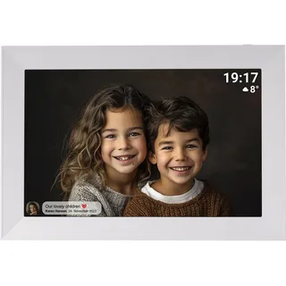 Denver Frameo PFF-1012 weiss (10,1 Zoll) Bilderrahmen (16GB Speicher, 1280 x 800 Pixel, 16:10 Seitenverhältnis)