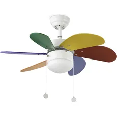 Bild Palao 82 cm Deckenventilator bunt mit Licht