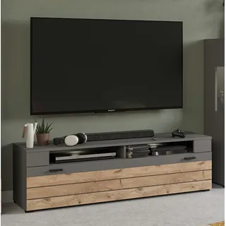xonox.home Freno TV-Element 140x42 cm Grau/Eiche Holz