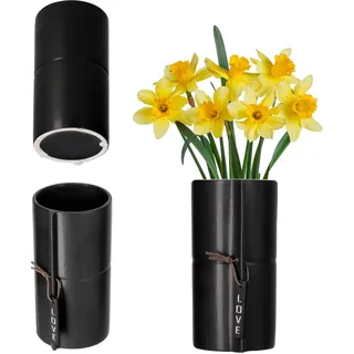 Keramik Blumentopf - Übertopf/Pflanzkübel - Größe Gigant (Giant) - Schwarz