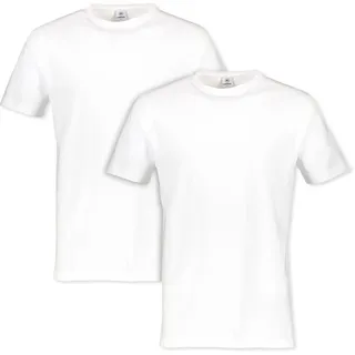T-Shirt LERROS, Herren, Gr. 3XL, weiß, Single Jersey, Obermaterial: 100% Baumwolle, Rundhals, Shirts T-Shirt, in klassischer Optik