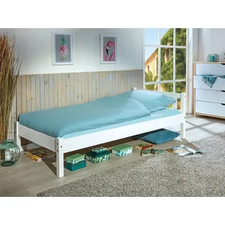 Interlink Jugendbett Vilmar 90 x 200 cm Kiefer massiv weiß