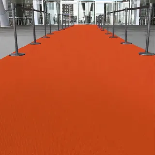 Premium Eventteppich Messeteppich Orange 420 Hochzeitsläufer VIP teppich Günstig