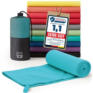 Blumtal Mikrofaser Handtuch leicht & extra saugstark - schnelltrocknende Microfaser Handtücher - optimal als Fitness Handtuch/Strandtuch Mikrofaser/Gym Towel - Reisehandtuch kompakt - Petrol