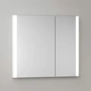 Keuco Royal Metis LED Unterputz-Spiegelschrank 80 x 71 cm, mit 2 Türen asymetrisch