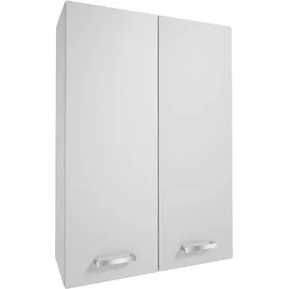 Mea weißer Hochglanz-Wandbadezimmerschrank 71 x 50 cm - Weiß