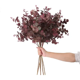 SHUOTAO Künstliche Pflanzen, Seiden-Eukalyptusblätter, hoch, 73,7 cm, Eukalyptus-Stiele, Zweige, Blumenarrangement, Dekoration, künstliche Pflanze, Bauernhaus, Innenbereich, Zuhause,