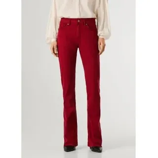 Pepe Jeans für Damen. PL2100052 Hose Mid Rise Flare New Pimlico rot (31/34), Lässig, Baumwolle