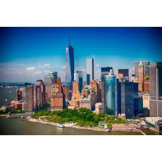 Papermoon "Lower Manhattan Skyline", bunt,