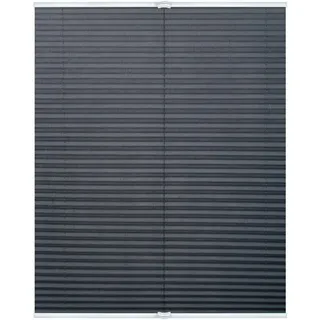 Lichtblick Original Plissee Klemmfix, Ohne Bohren, Verspannt Grau, 210 cm, 80, 210 , Kunststoff , 80x210 cm , Heimtextilien, Vorhänge, Plissees