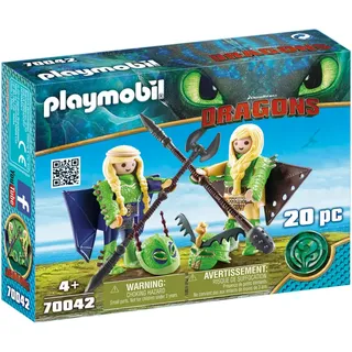 Playmobil Dragons Raffnuss und Taffnuss mit Fluganzug 70042