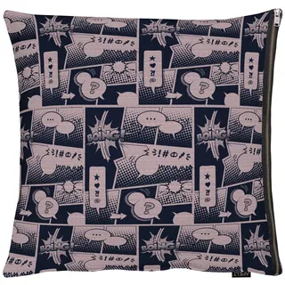 APELT Kissenbezug Comic 65 x 65 cm Schwarz