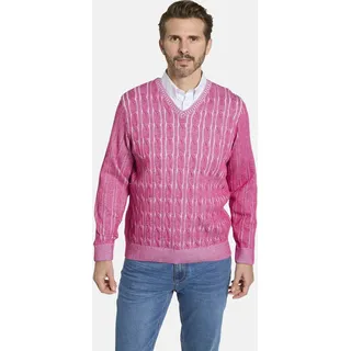 Babista V-Ausschnitt-Pullover »Pullover CARIELLO«, 1 Stk. im stilvollen Strickmuster, pink