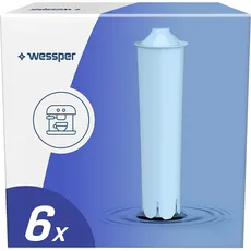 Wessper Wasserfilter Kartuschen für Kaffeemaschine, Filterpatronen für kaffeevollautomaten, Kompatibel mit Jura 71312 Blue, GIGA, ENA, Micro, IMPRESSA - 6 Stück