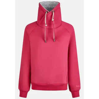 Kapuzenpullover SALZHAUT "Pullover WEPS", Damen, Gr. XXL, rot (beetroot), Obermaterial: 65% Baumwolle CO. 35% Polyester PES., Pullover Kapuzenpullover