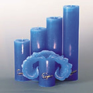 Candela Lotuskerze Basic blau 28 cm