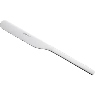 Puresigns Frühstücksmesser, ONE Extra matt 2 Stück Brötchenmesser Wellenschliff