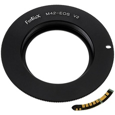 Fotodiox Lens Mount Adapter Compatible with M42 Type 2 Screw Mount SLR Lens on Canon EOS (EF, EF-S) Mount D/SLR Camera Body - with Gen10 Focus Confirmation Chip