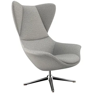 FLEXLUX Ohrensessel »Stilo Relaxsessel, TV-Sessel«, Solitär, Stil-Ikone, drehbar, Fuß Aluminium FLEXLUX Sophisto Grey