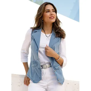 Classic Basics Jeansweste, blau, bleached