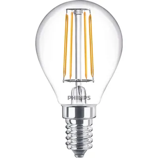 Philips LED Tropfenlampe 4,3W E14 470 lm warmweiß