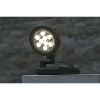 Lutec Nevada Wandlampe Aussenlampe Aussenleuchte LED Rund 6102 S-Gr - Grau