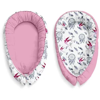 Multifunktionale Kuschelnest Babynest Kokon für Babys und Säuglinge, Nestchen, Reisebett, 100% Baumwolle, antiallergisch